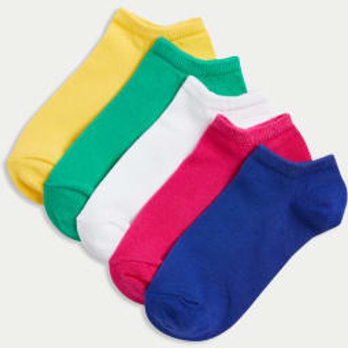 Womens 5pk Cotton Rich Trainer Liner Socks™ - - M&S Collection - Modalova