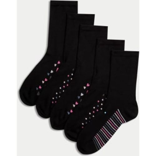 Womens 5pk Assorted Ankle High Socks - - M&S Collection - Modalova