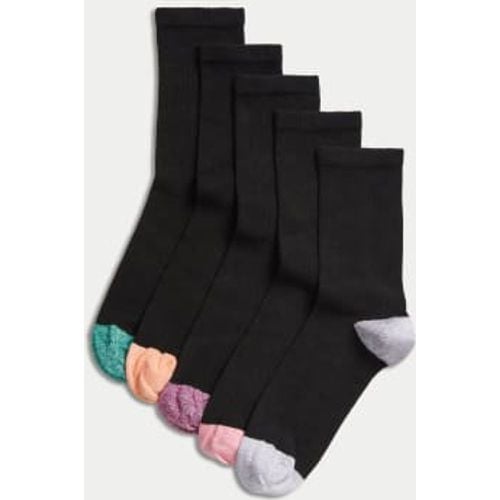 Womens 5pk Sumptuously Soft™ Ankle Socks - - M&S Collection - Modalova