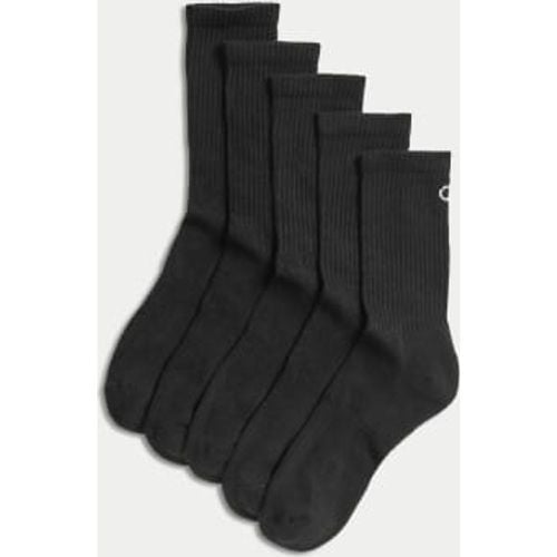 Womens 5pk Cotton Rich Cushioned Crew Socks - - Goodmove - Modalova