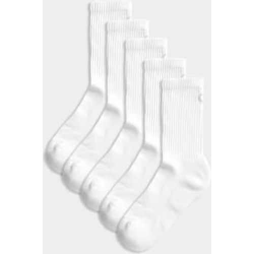 Womens 5pk Cotton Rich Cushioned Crew Socks - - Goodmove - Modalova