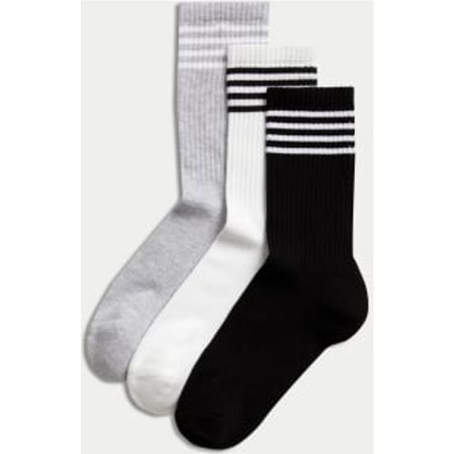 Womens 3pk Cotton Blend Ankle High Socks - - Goodmove - Modalova