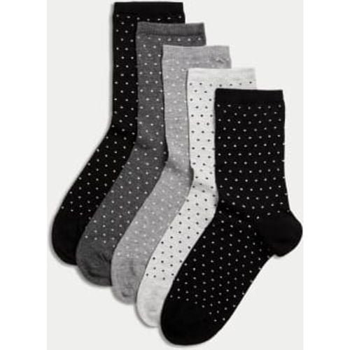 Womens 5pk Seamless Toes Ankle High Socks - - M&S Collection - Modalova