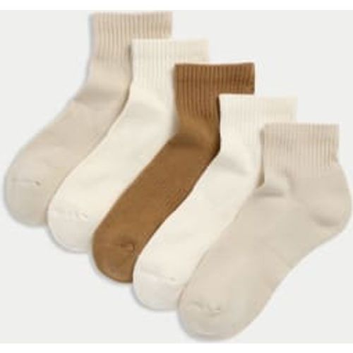 Womens 5pk Cotton Rich Cushioned Anklets - Goodmove - Modalova