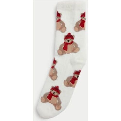 Womens Spencer Bear™ Slipper Socks - - M&S Collection - Modalova