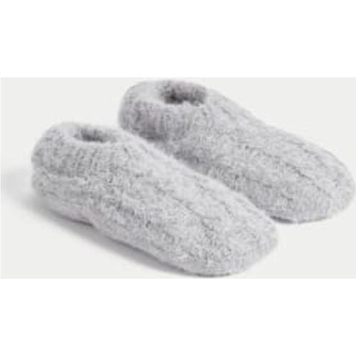 Womens Cable Knit Low Cut Slipper Socks - - M&S Collection - Modalova