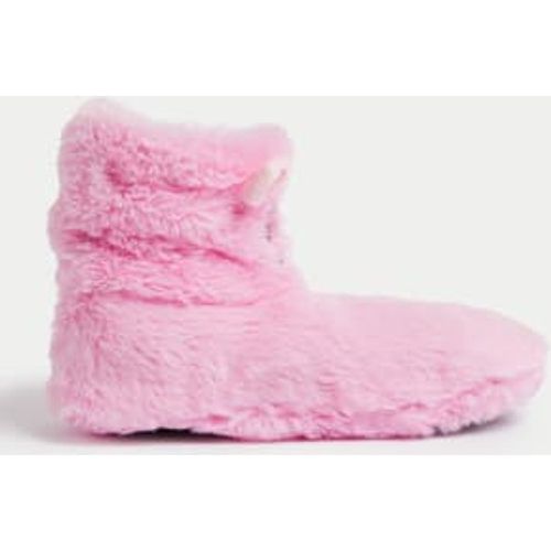 Womens Faux Fur Percy Pig™ Slipper Boots - - M&S Collection - Modalova