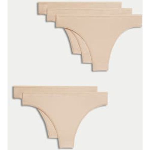 Womens 5pk No VPL Cotton Modal Brazilian Knickers - - M&S Collection - Modalova