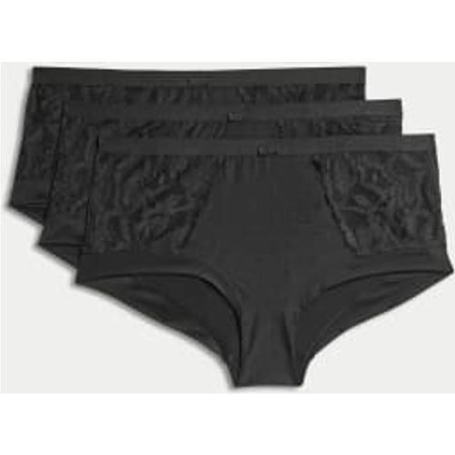 Womens 3pk Wildblooms High Rise Knicker Shorts - - M&S Collection - Modalova