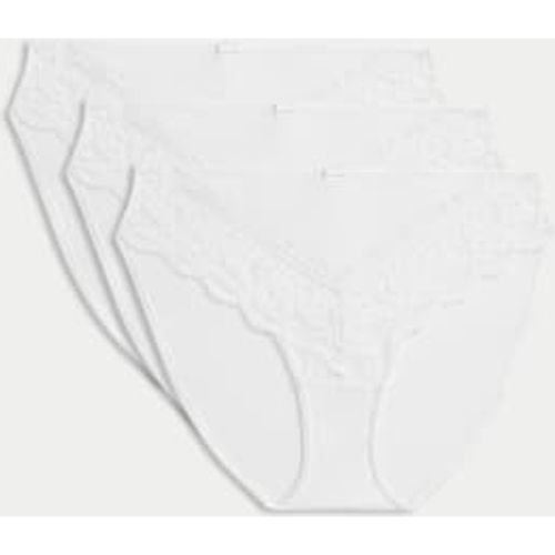 Womens 3pk High Leg Knickers - - M&S Collection - Modalova