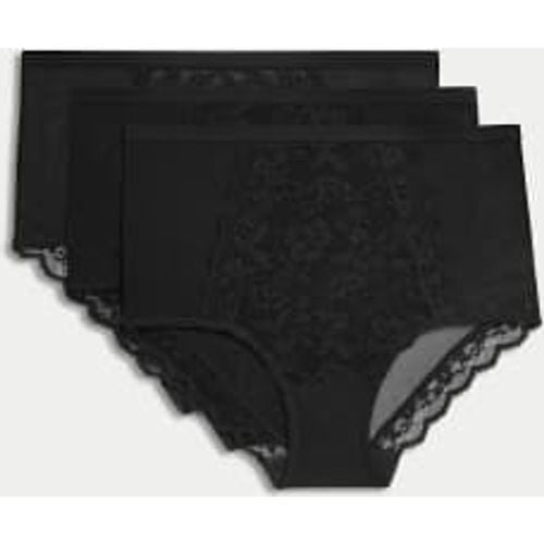 Womens 3pk Lace Full Briefs - - M&S Collection - Modalova