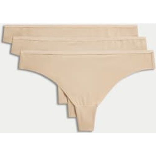 Womens 3pk Flexifit™ No VPL Thongs - - Body by M&S - Modalova