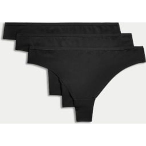 Womens 3pk Flexifit™ No VPL Thongs - - Body by M&S - Modalova