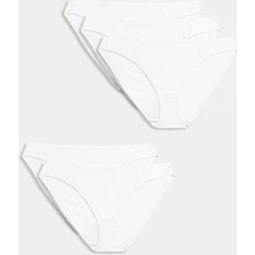 Womens 5pk No VPL Cotton Modal Bikini Knickers - - M&S Collection - Modalova