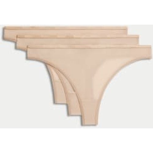 Womens 3pk Flexifit™ Sheer Thongs - - Body by M&S - Modalova