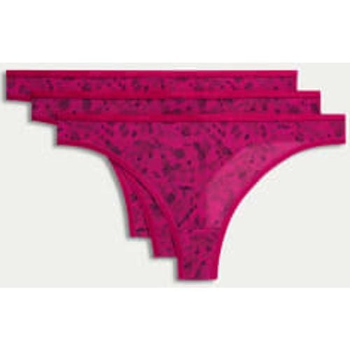 Womens 3pk Flexifit™ Sheer Thongs - - Body by M&S - Modalova