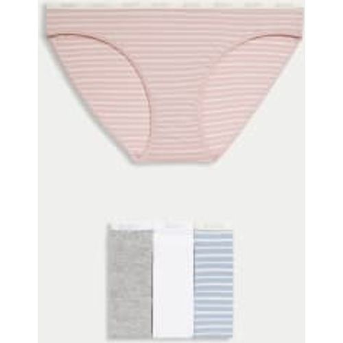 Womens 4pk Cotton Rich Bikini Knickers - - Body by M&S - Modalova