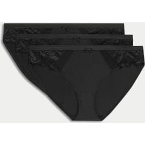 Womens 3pk Amelia Lace Bikini Knickers - - M&S Collection - Modalova