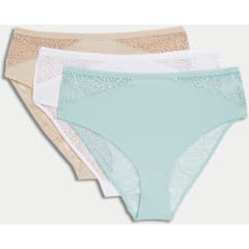 Womens 3pk Body Soft™ High Waisted Brazilian Knickers - - Body by M&S - Modalova