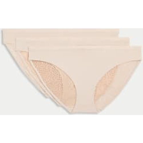 Womens 3pk Body Soft™ Lace Bikini Knickers - - Body by M&S - Modalova