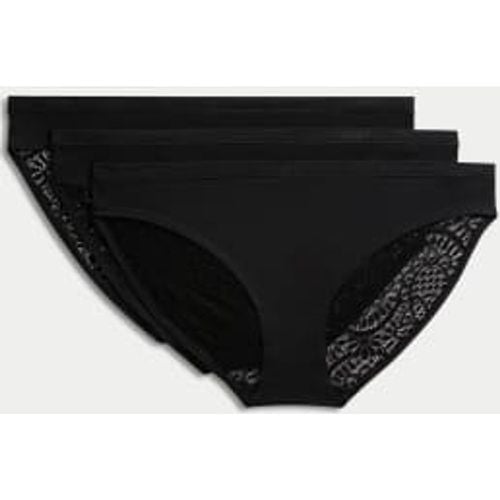 Womens 3pk Body Soft™ Lace Bikini Knickers - - Body by M&S - Modalova