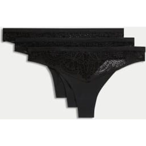 Womens 3pk Body Soft™ Lace Thongs - - Body by M&S - Modalova