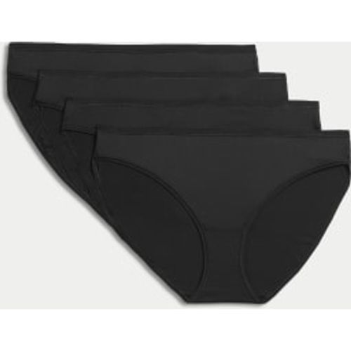 Womens 4pk Microfibre Bikini Knickers - - M&S Collection - Modalova