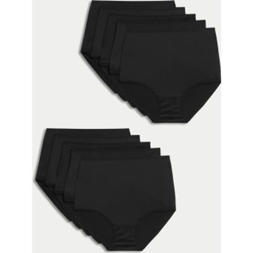 Womens 10pk High Waisted Full Briefs - - M&S Collection - Modalova