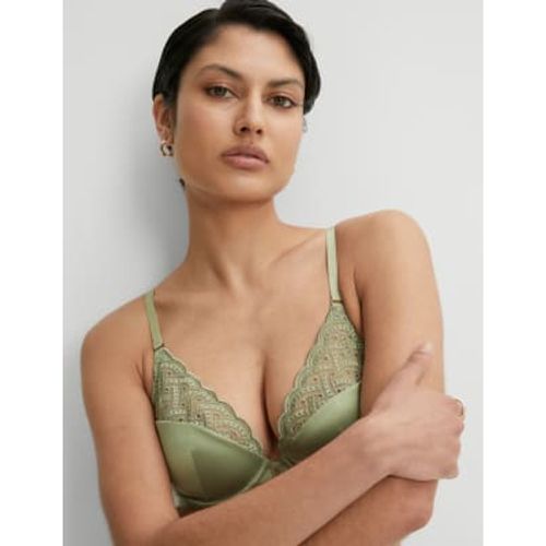 Womens Belize Embroidery Wired Plunge Bra A-E - - Autograph - Modalova