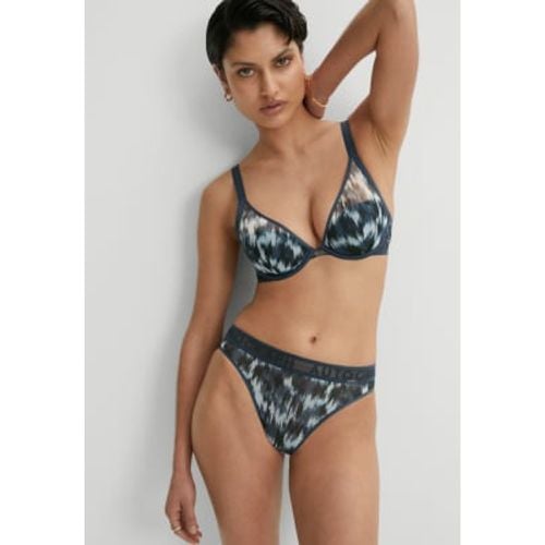 Womens Tivoli Mesh Printed High Leg Knickers - - Autograph - Modalova