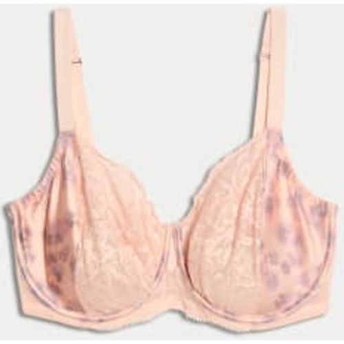 Womens Cherry Blossom Silk Wired Minimiser Bra (C-G) - - Rosie - Modalova