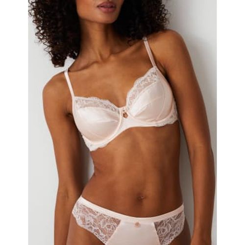 Womens Silk & Lace Wired Balcony Bra A-E - - Rosie - Modalova