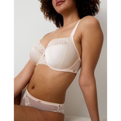 Womens Silk & Lace Wired Balcony Bra (F-H) - - Rosie - Modalova