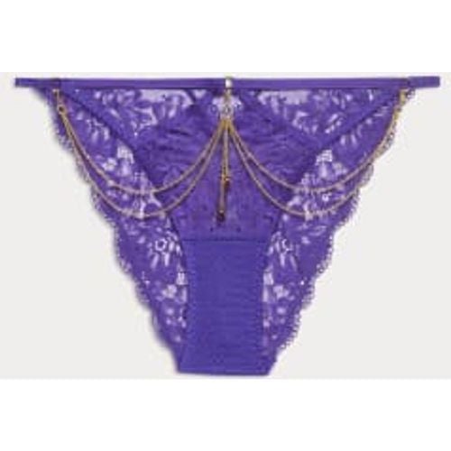 Womens Lenita Lace Brazilian Knickers - - Boutique - Modalova