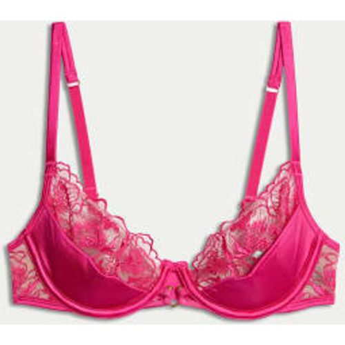 Womens Gala Embroidery Wired Quarter Cup Balcony Bra (A-E) - - Boutique - Modalova