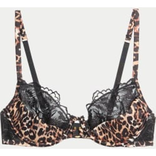 Womens Gala Embroidery Wired Quarter Cup Balcony Bra (A-E) - - Boutique - Modalova