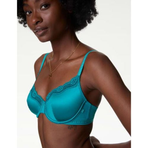 Womens Ella Lace Trim Wired Demi Cup Bra A-E - - B by Boutique - Modalova