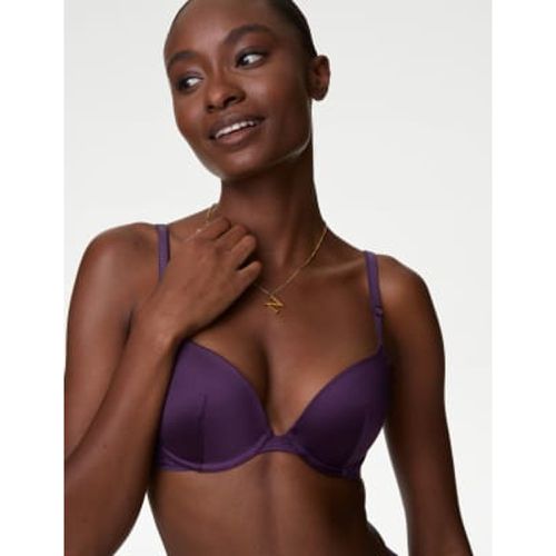 Womens Ella Lace Trim Wired Push Up Plunge Bra (A-E) - - B by Boutique - Modalova