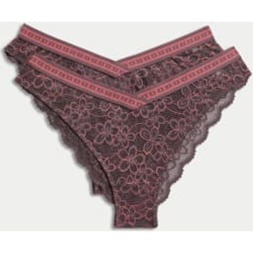 Womens 2pk Cleo Lace Miami Knickers - - B by Boutique - Modalova