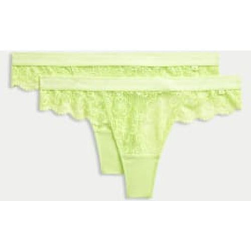 Womens 2pk Cleo Lace Thongs - - B by Boutique - Modalova