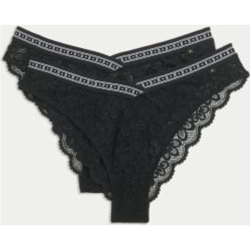 Womens 2pk Cleo Lace Miami Brazilian Knickers - - B by Boutique - Modalova