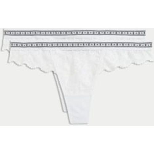 Womens 2pk Cleo Lace Thongs - - B by Boutique - Modalova