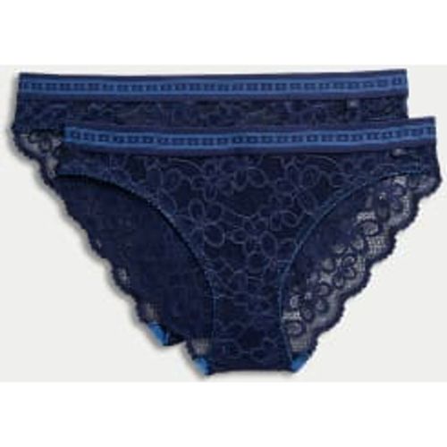 Womens 2pk Cleo Lace Bikini Knickers - - B by Boutique - Modalova