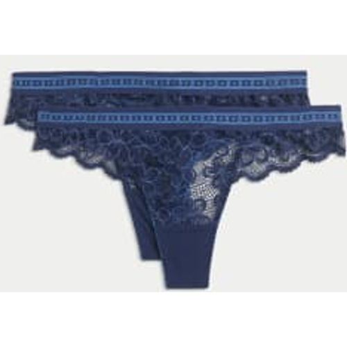 Womens 2pk Cleo Lace Thongs - - B by Boutique - Modalova