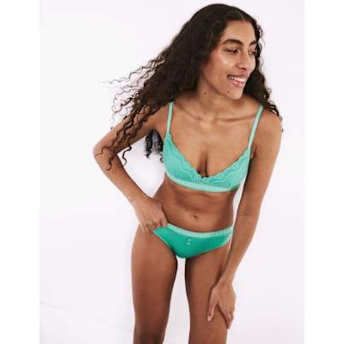 Womens Lotta Ribbed Non-Wired Plunge Bra with Cotton (A-E) - B by Boutique - Modalova