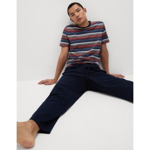 Mens Pure Cotton Ombre Stripe Pyjama Set - M&S Collection - Modalova