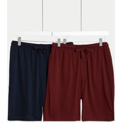 Mens 2pk Pure Cotton Jersey Pyjama Shorts - - M&S Collection - Modalova