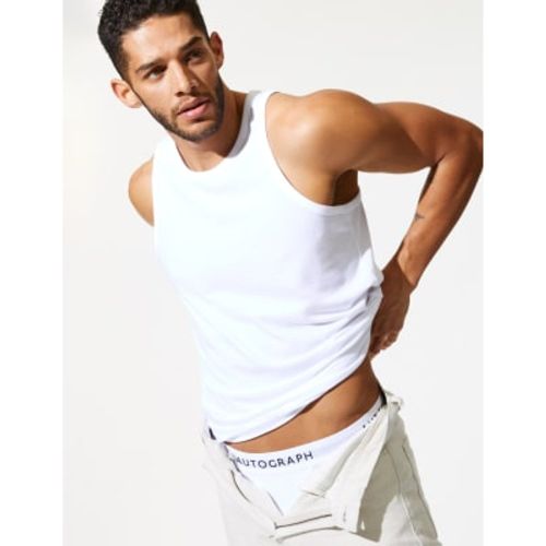 Mens Supima® Cotton Modal Sleeveless Vest - Autograph - Modalova