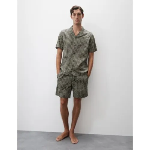 Mens Cotton Rich Printed Pyjama Top - Autograph - Modalova