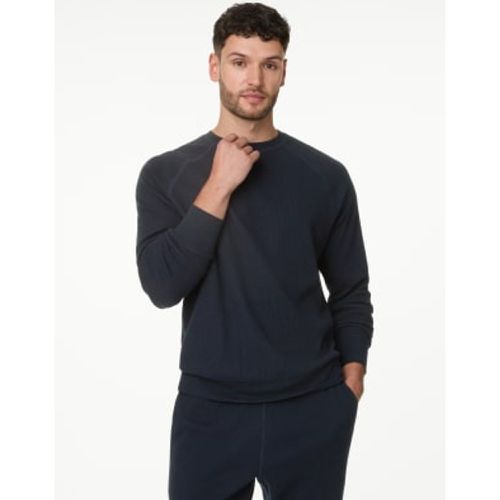 Mens Pure Cotton Waffle Loungewear Sweatshirt - - M&S Collection - Modalova